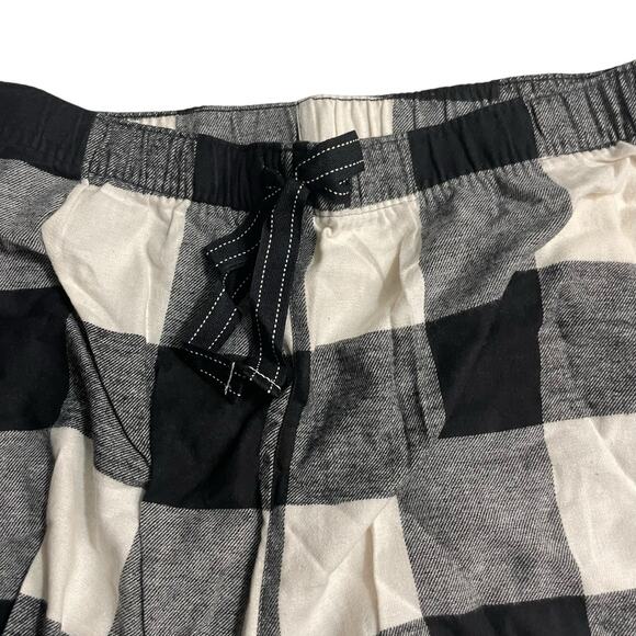 Old Navy Womens Plus Size 3X Cotton Pajama Sleep Lounge Shorts Black Buffalo - Picture 3 of 9